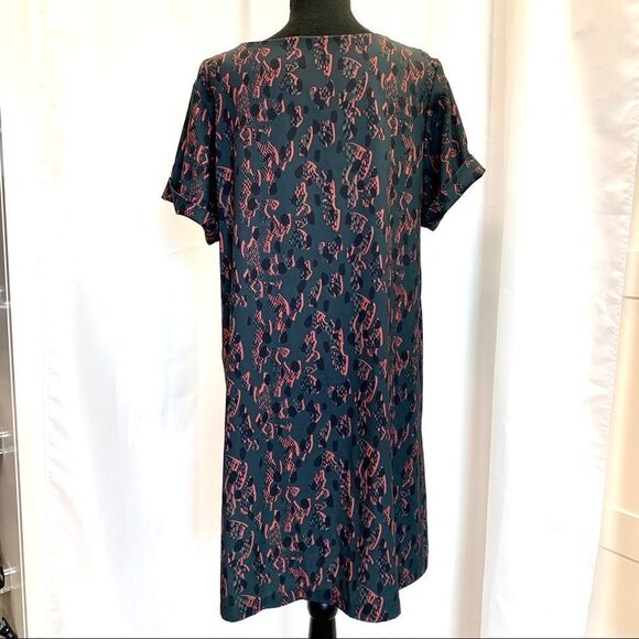 Marigold animal snake print short sleeve shift dress Sz M - Picture 4 of 10